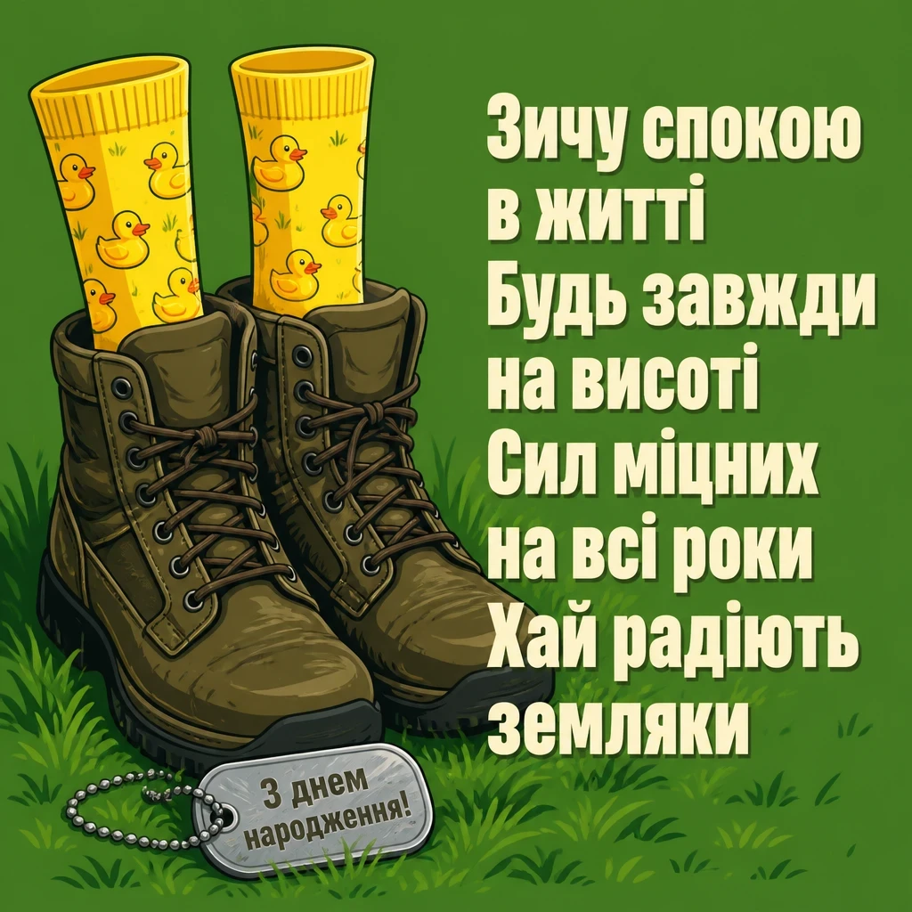 привітання з днем народження воїна