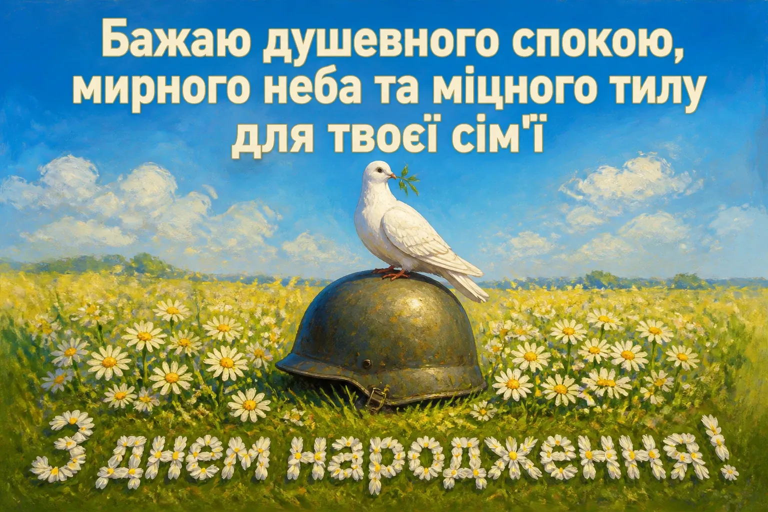 привітання з днем народження воїна