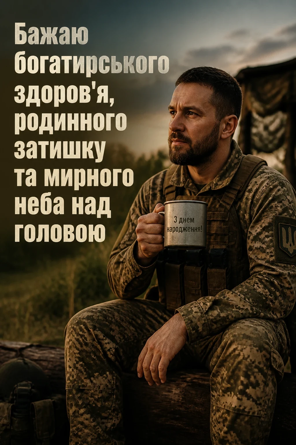 привітання з днем народження воїна