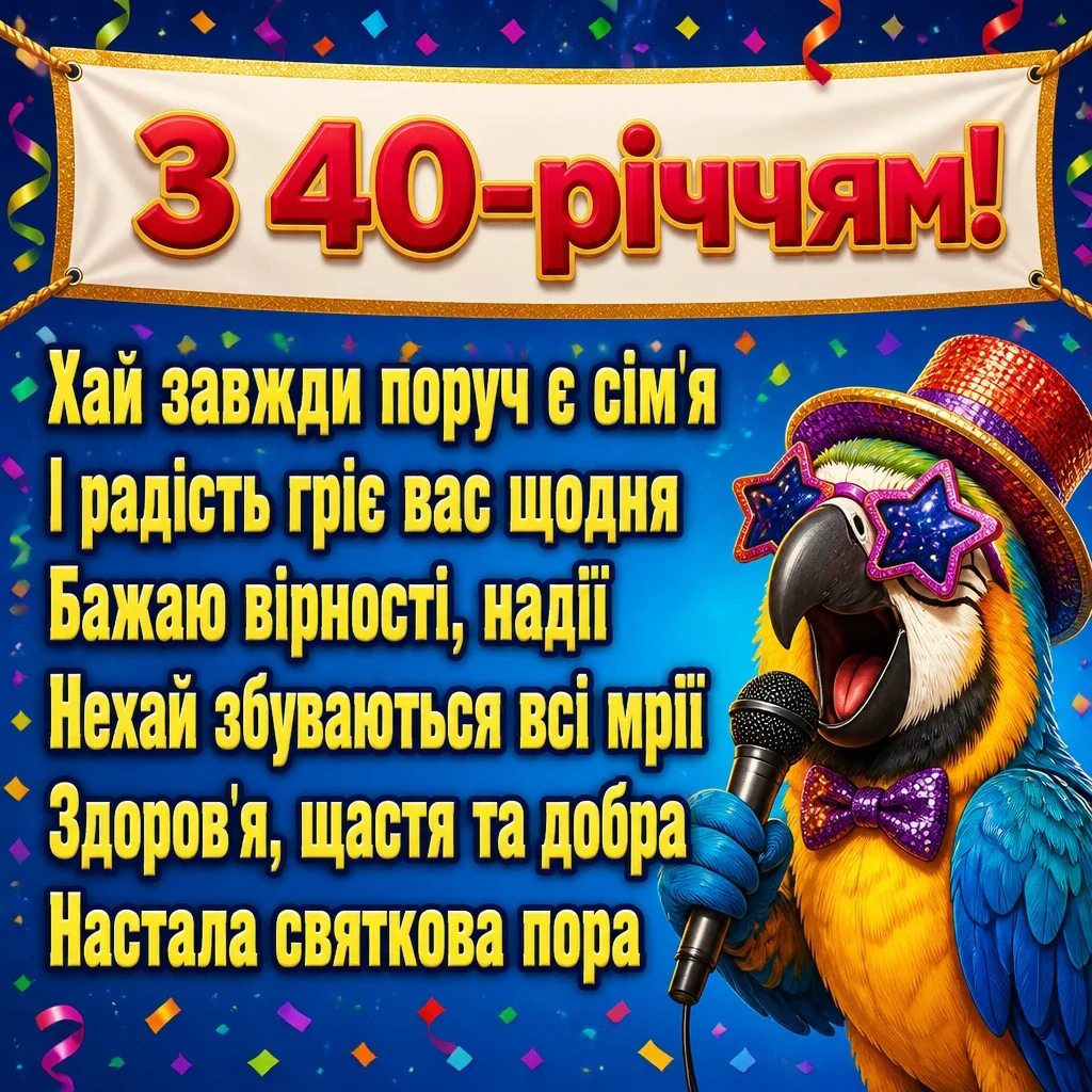 привітання з 40-річчям жінці прикольні привітання з 40-річчям жінці прикольні