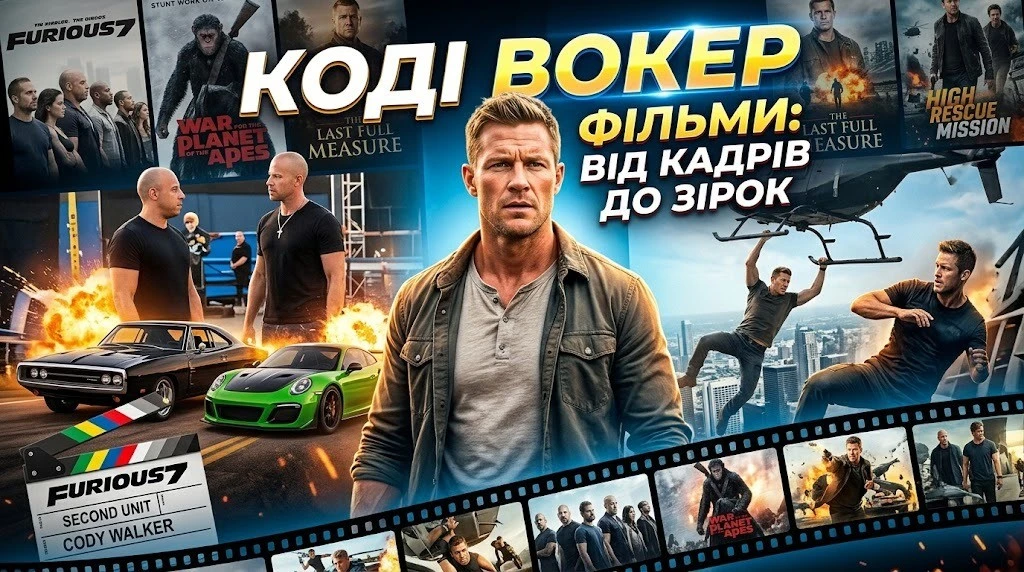 Коді Вокер: фільми з усіма деталями та синопсисом
