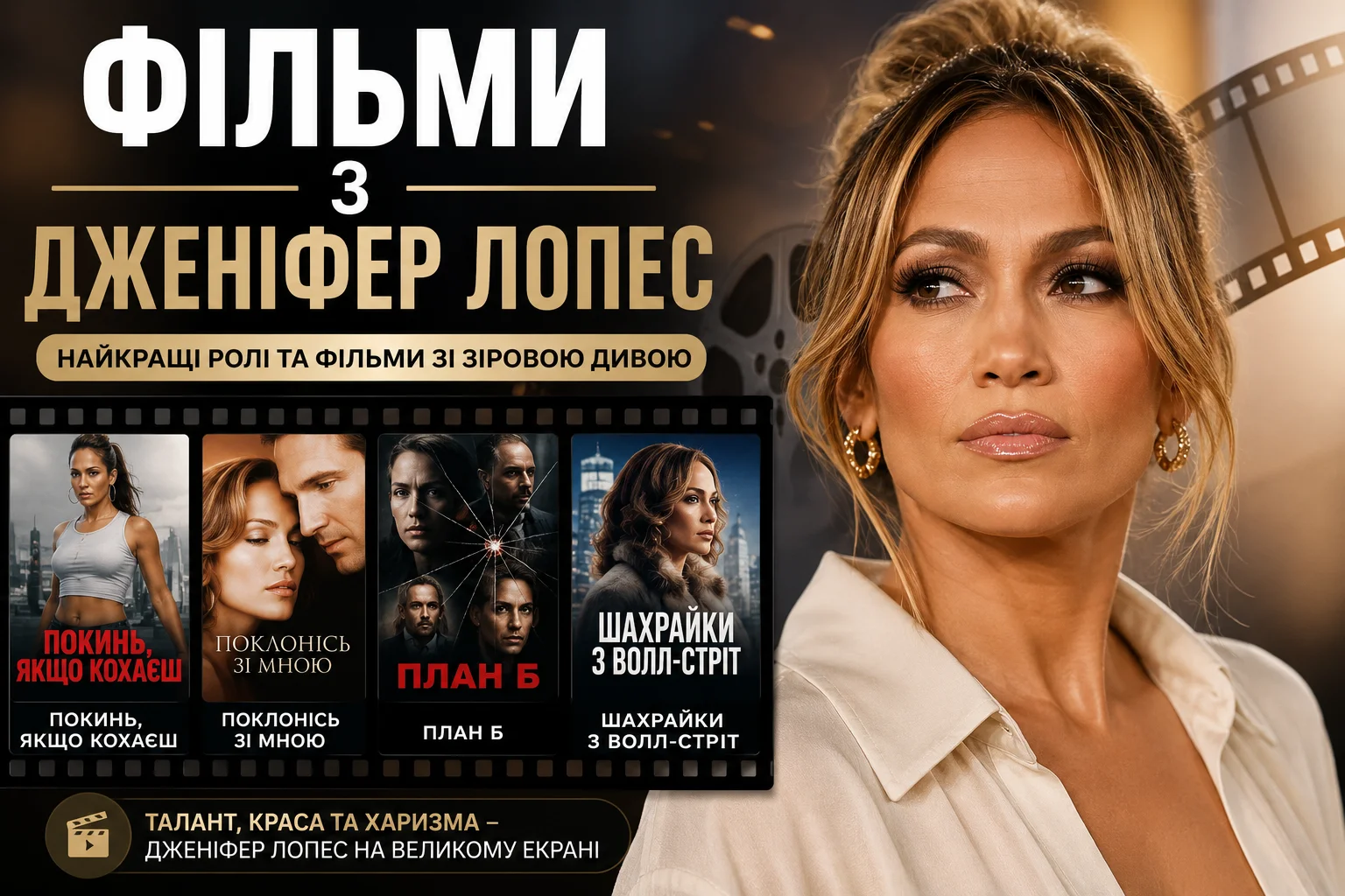 Фільми з Дженніфер Лопес на будь-який смак